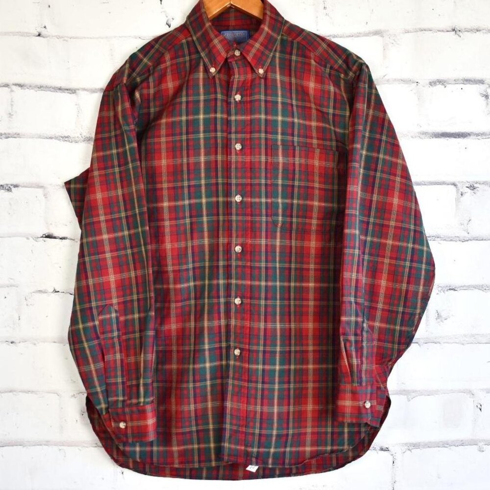 Vintage Pendleton Authentic Mac Dougall Tartan Plaid Cabincore Button up Shirt